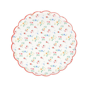 Ditsy Posy Scalloped Side Plates