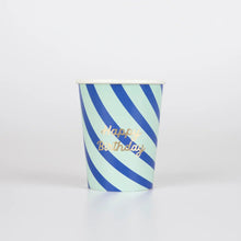 Stripe Happy Birthday Cups