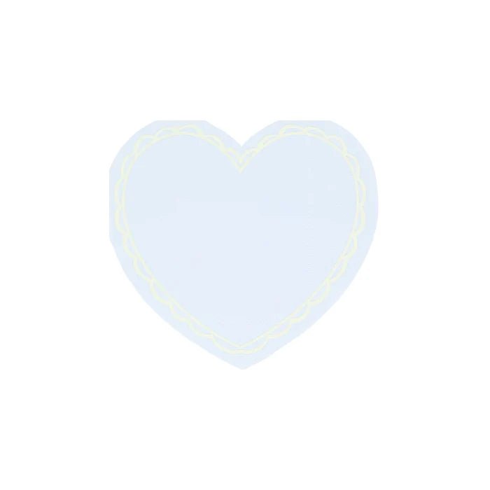 Pastel Heart Small Napkins (x 16)