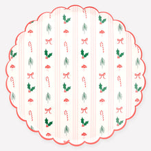 Festive Icon Stripes Dinner Plates