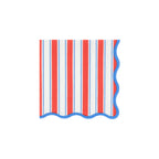 Nautical Striped Small Napkins (x 16)
