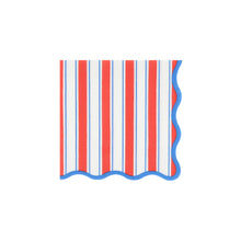 Nautical Striped Small Napkins (x 16)