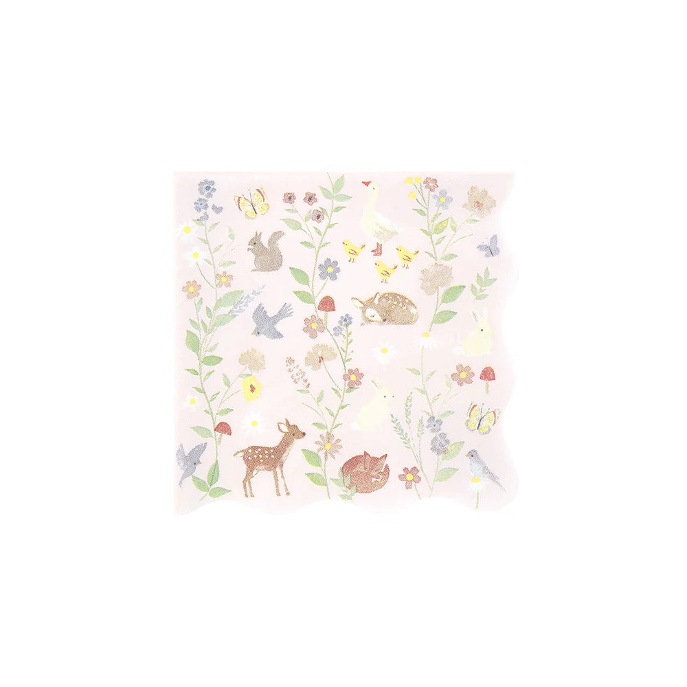 Little Animals Small Napkins (x 16)