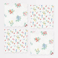 Ditsy Posy Scalloped Small Napkins (x 16)