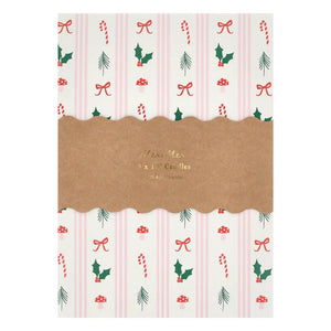 Festive Patterned Table Candles