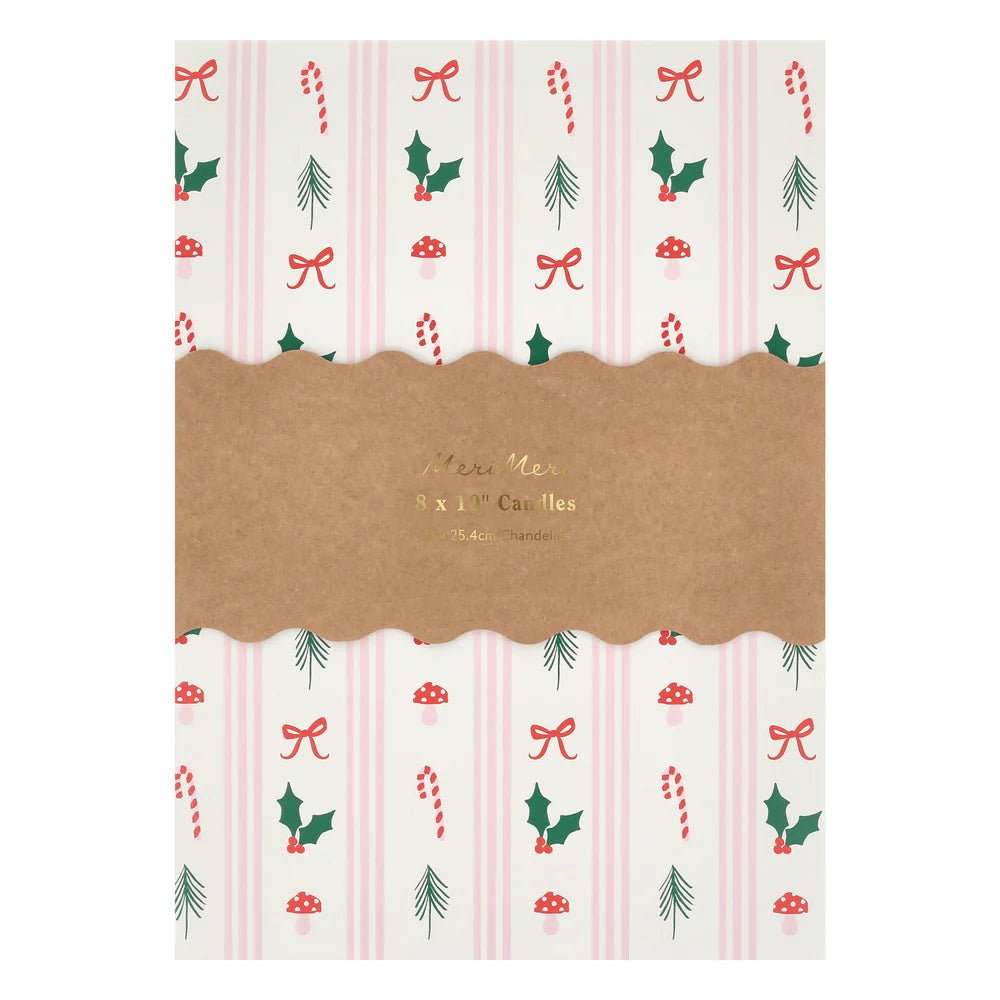 Festive Patterned Table Candles