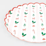 Festive Icon Stripes Dinner Plates