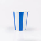 Beach Striped Cups (x 8)