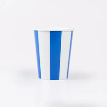 Beach Striped Cups (x 8)