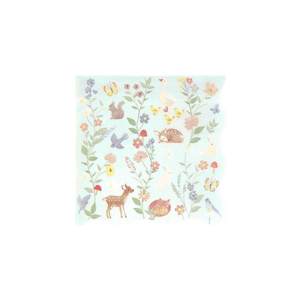 Little Animals Small Napkins (x 16)