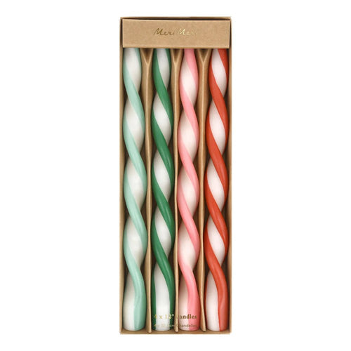Assorted Stripe Twist Candlesk