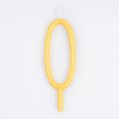 Slim Number 0 Candle