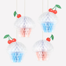 Honeycomb Cupcake Decorations (x 4)