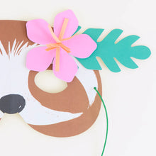 Jungle Jamboree Party Masks (x 8)