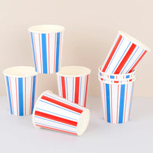 Nautical Striped Cups (x 8)