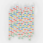 Multi Stripe Candles (x 16)