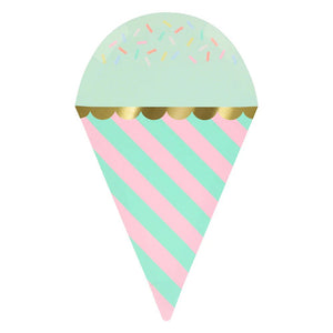 Ice Cream With Sprinkles Plates (x 8)