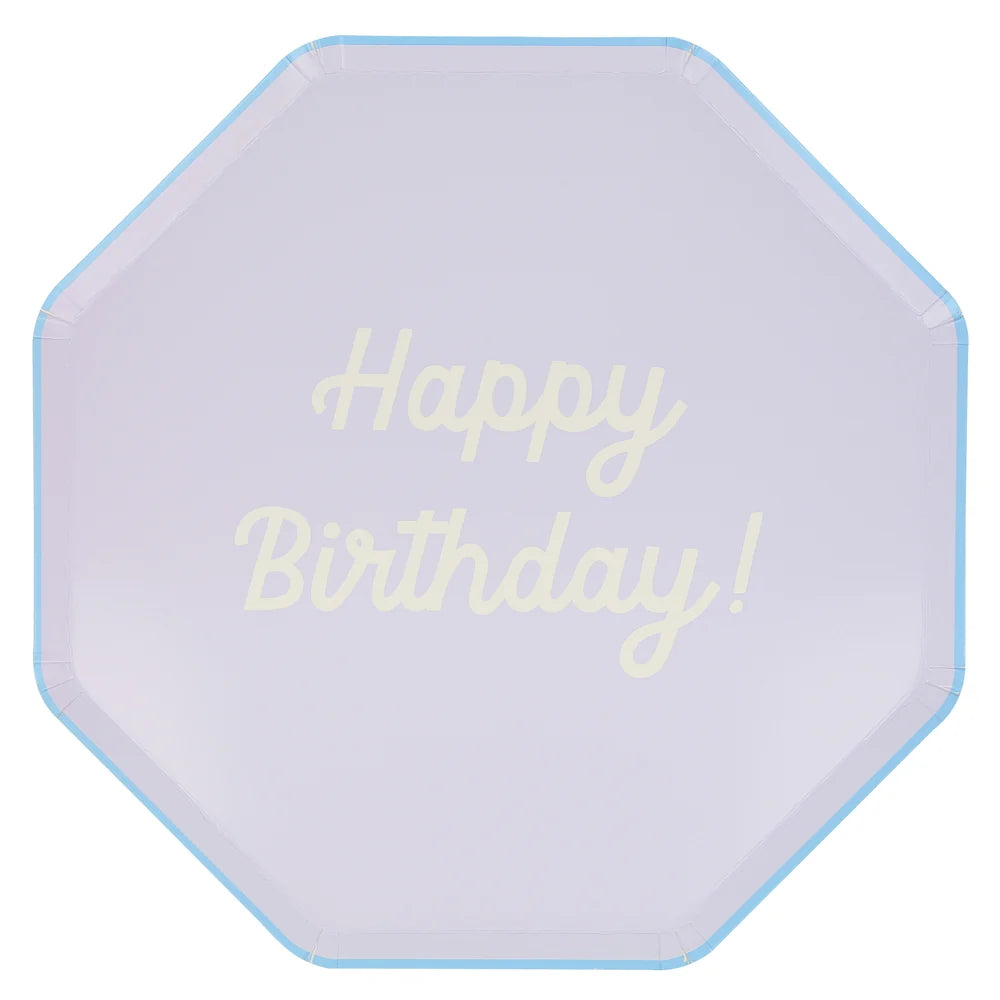 Mixed Happy Birthday Dinner Plates