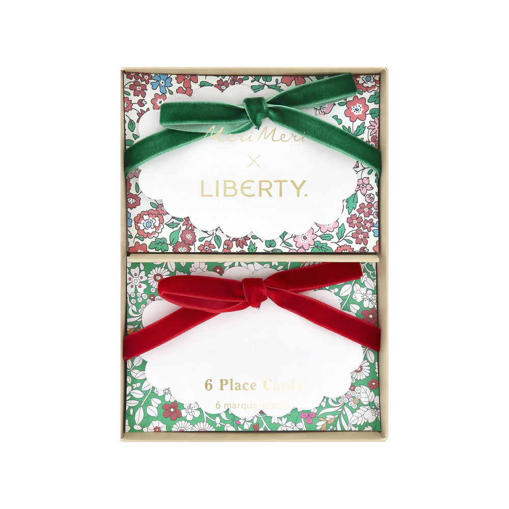 Meri Meri x Liberty Winter Place Cards