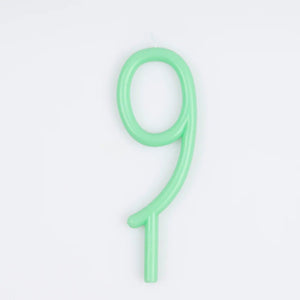 Slim Number 9 Candle