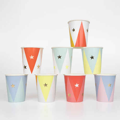 Circus Cups (x8)
