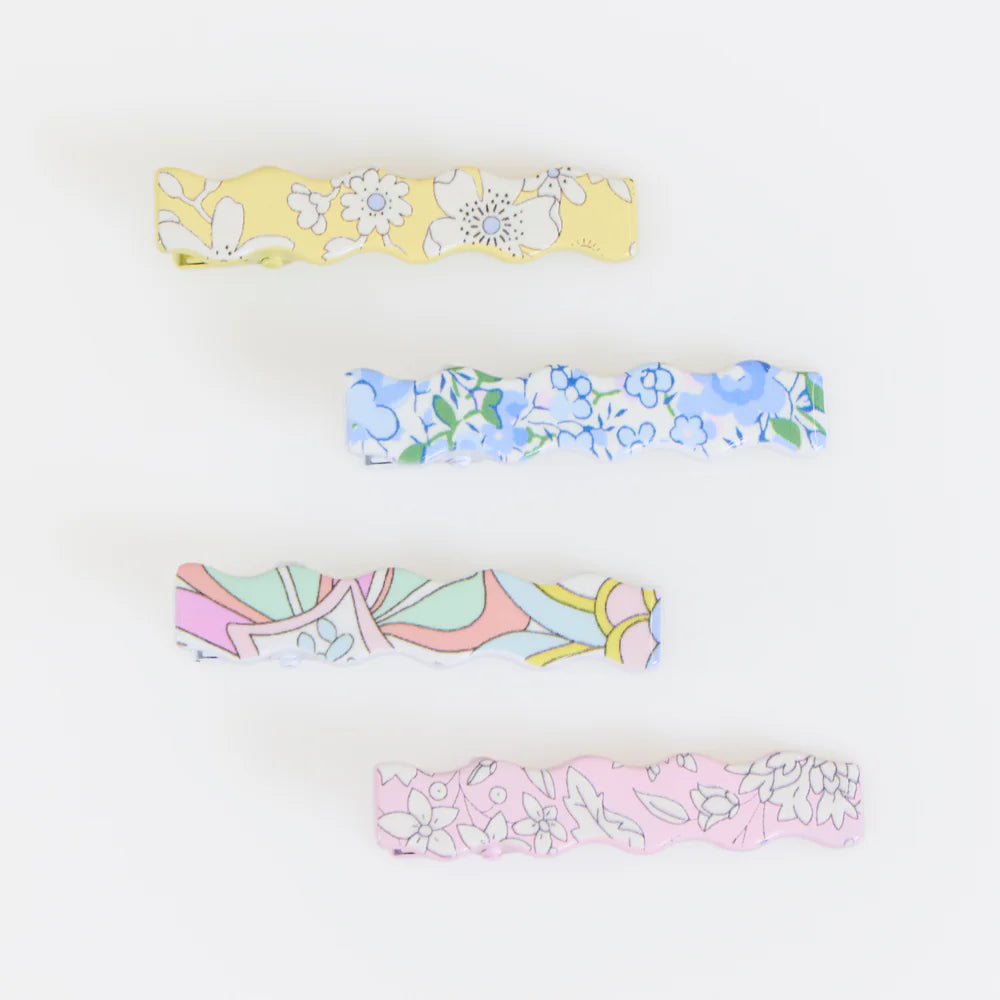 Meri Meri x Liberty Wavy Hair Clips (x 8)