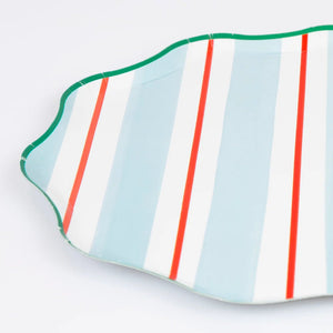 Preppy Stripe Side Plates (x 8)