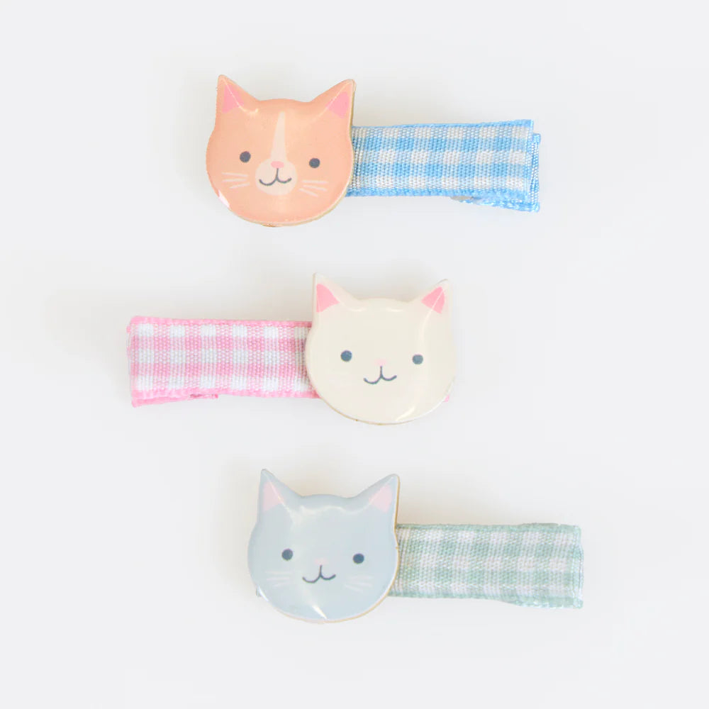Kitten Club Hair Clips (x 6)