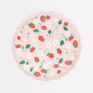 Strawberry Pattern Dinner Plates