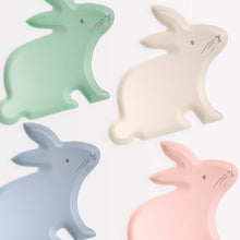 Reusable Bamboo Bunny Plates (x 4)