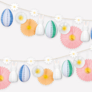 Honeycomb Easter Bunny Garland