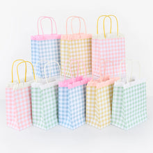 Gingham Fringe Party Bags (x 8)