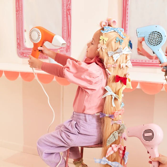 Ricrac Bow Hair Clips (x 5)