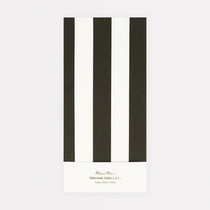 Black Striped Tablecloth
