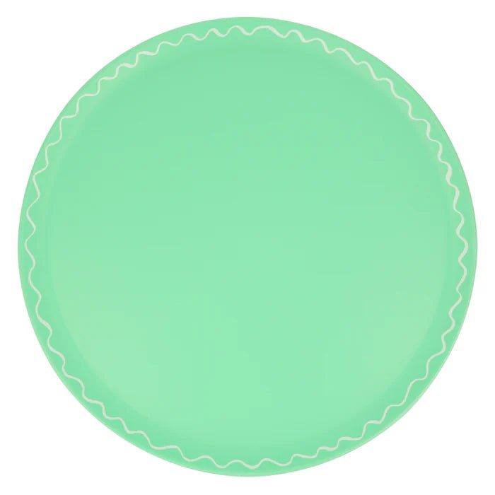 Mixed Set Recycled Plastic Large Plates (x 6)