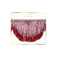 Pink Tinsel Scallop Garland