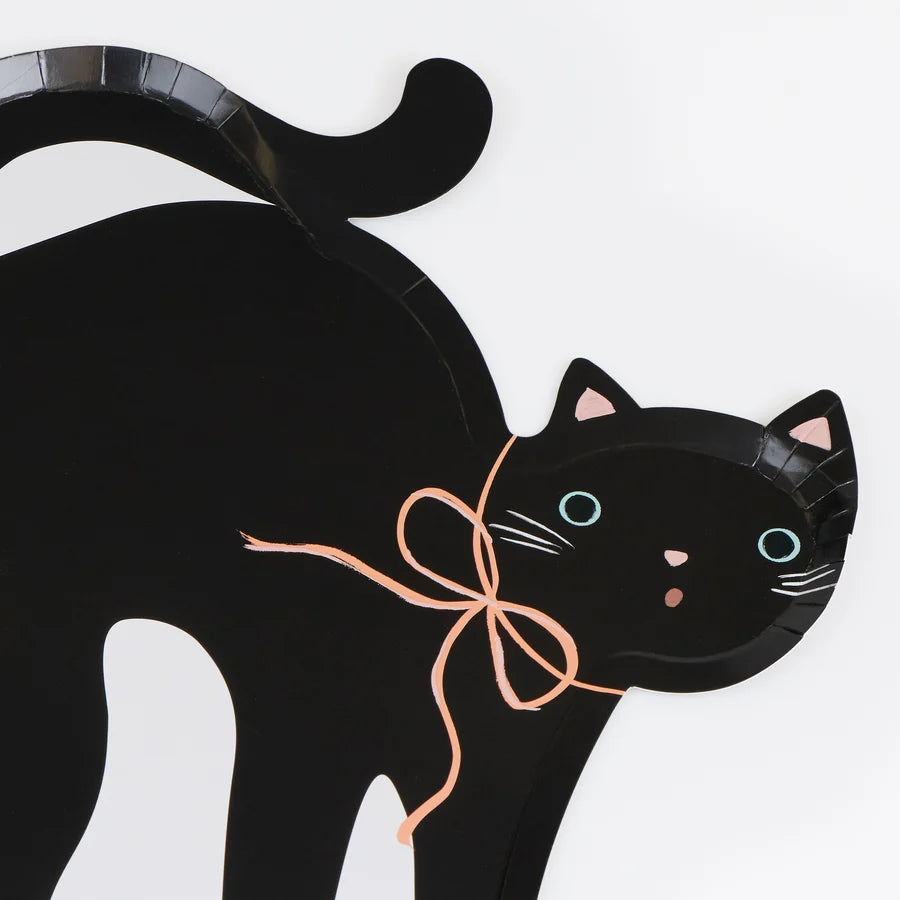 Halloween Cat Shaped Plates