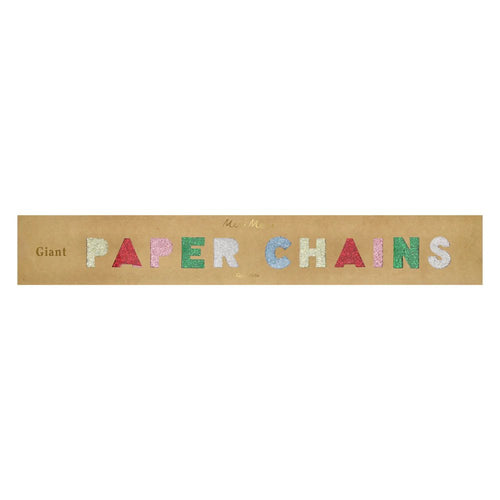 Giant Glitter Paper Chains Set