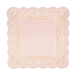 Western Bandana Square Plates (x 8)
