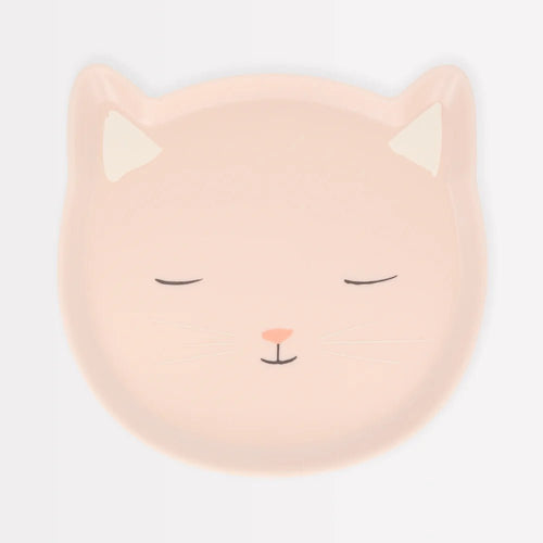 Reusable Pink Cat Plate