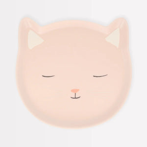 Reusable Pink Cat Plate