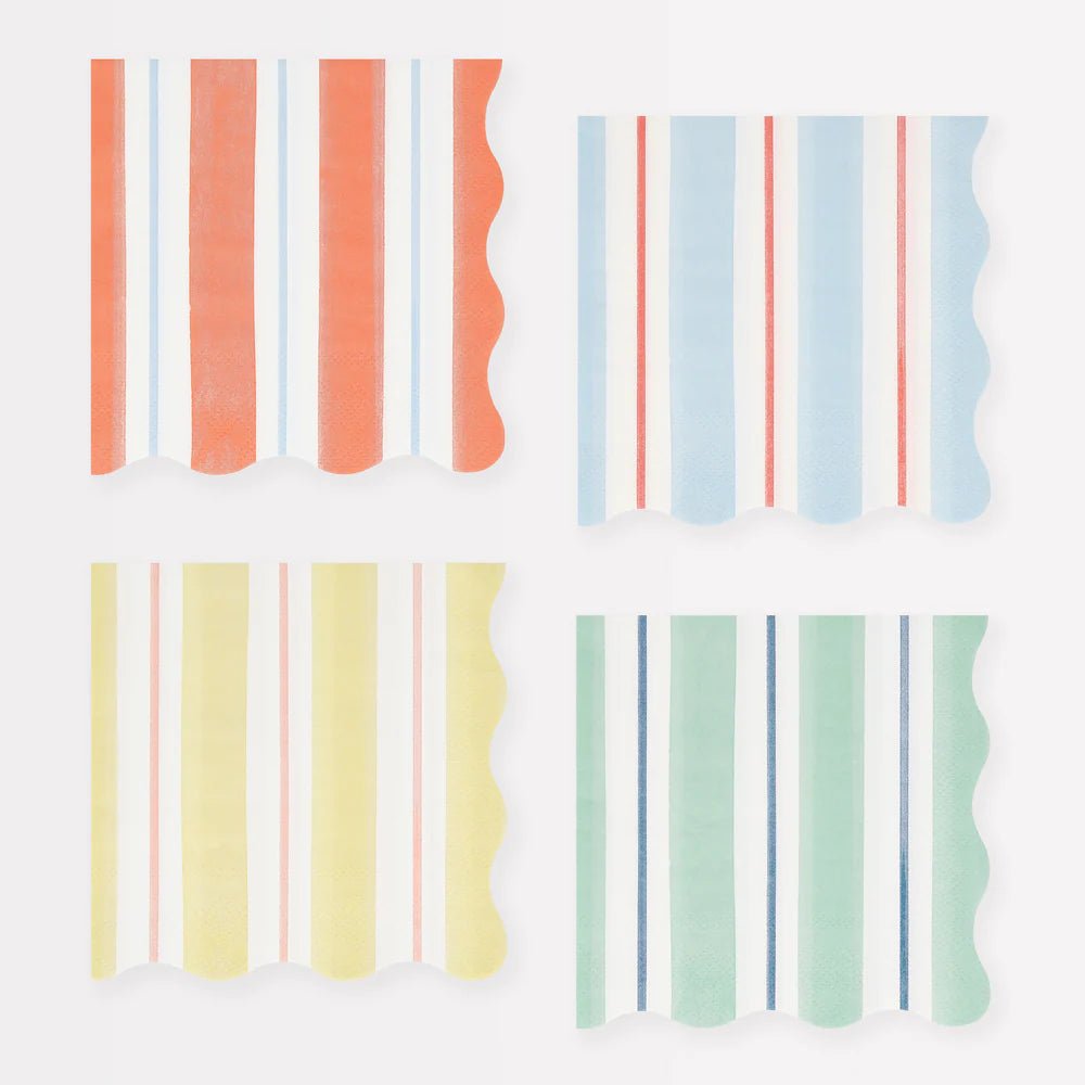 Preppy Stripe Small Napkins (x 16)