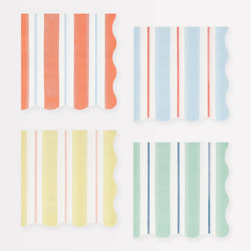 Preppy Stripe Small Napkins (x 16)