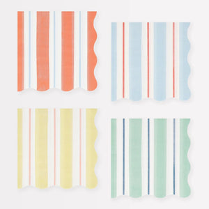 Preppy Stripe Small Napkins (x 16)