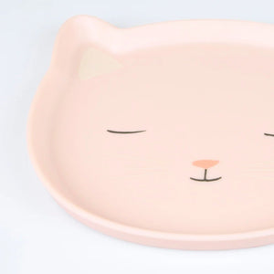 Reusable Pink Cat Plate