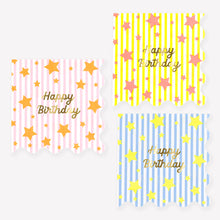 Bright Star Happy Birthday Small Napkins (x 16)