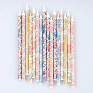 Liberty Mixed Print Party Candles (x 16)