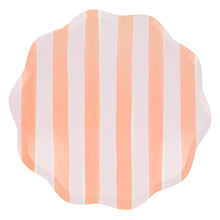 Pastel Stripe Dinner Plates (x 8)