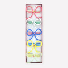 Beaded Bow Hair Clips (x 5)
