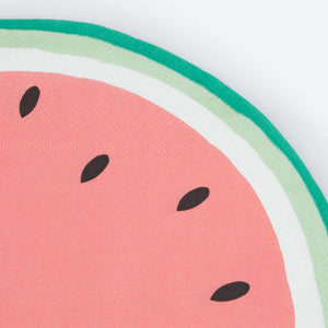 Watermelon Slice Napkins (x 16)